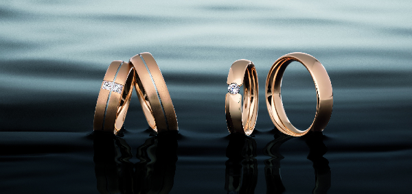 Wedding Rings in Platinum Gold and White Gold